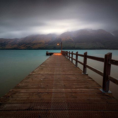 Glenorchy Wharf - Moody Twilight over Lake Wakatipu 1000 Jigsaw Puzzle 3D Modell