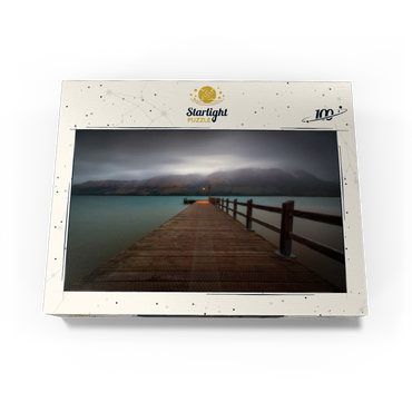 Glenorchy Wharf - Moody Twilight over Lake Wakatipu 100 Jigsaw Puzzle box view3