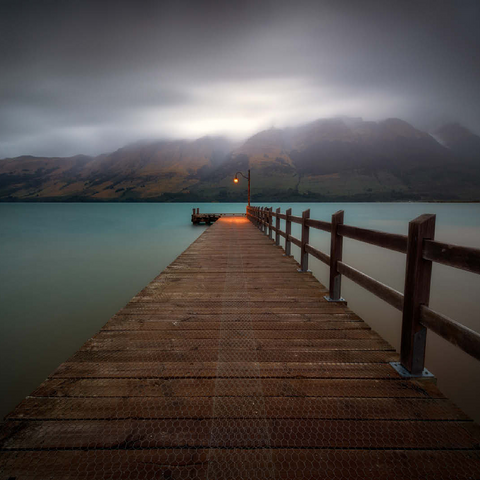 Glenorchy Wharf - Moody Twilight over Lake Wakatipu 100 Jigsaw Puzzle 3D Modell