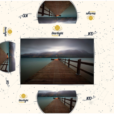 Glenorchy Wharf - Moody Twilight over Lake Wakatipu 100 Jigsaw Puzzle box 3D Modell