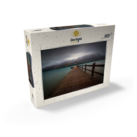 Glenorchy Wharf - Moody Twilight over Lake Wakatipu 500 Jigsaw Puzzle box view2