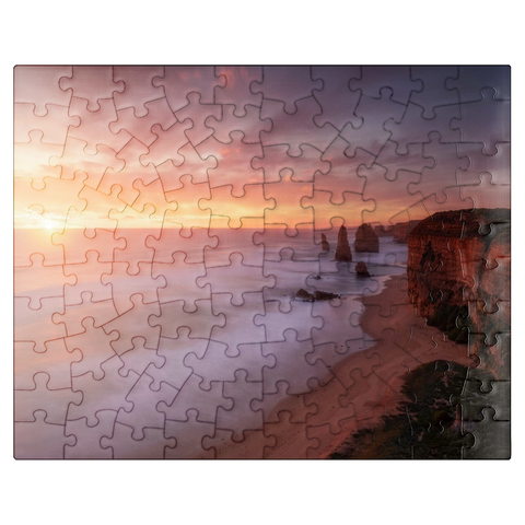 puzzleplate Twelve Apostles - Sunset Glow on Victoria's Coast 100 Jigsaw Puzzle