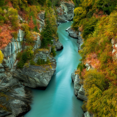 Shotover River Gorge - Autumn in Queenstown 1000 Jigsaw Puzzle 3D Modell