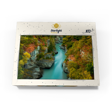 Shotover River Gorge - Autumn in Queenstown 100 Jigsaw Puzzle box view3