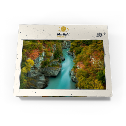 Shotover River Gorge - Autumn in Queenstown 100 Jigsaw Puzzle box view3