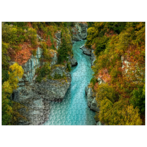 puzzleplate Shotover River Gorge - Autumn in Queenstown 500 Jigsaw Puzzle