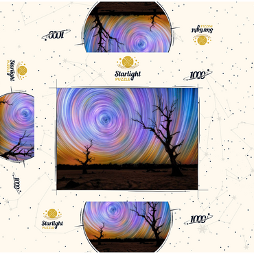 Outback Star Trails - Night Sky over Australian Wilderness 1000 Jigsaw Puzzle box 3D Modell