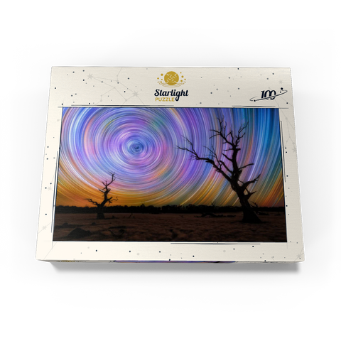 Outback Star Trails - Night Sky over Australian Wilderness 100 Jigsaw Puzzle box view3