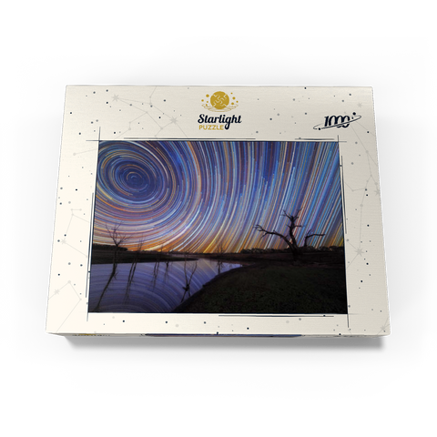 Australian Star Trails Over Reflected Landscape 1000 Jigsaw Puzzle box view3