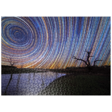 puzzleplate Australian Star Trails Over Reflected Landscape 500 Jigsaw Puzzle