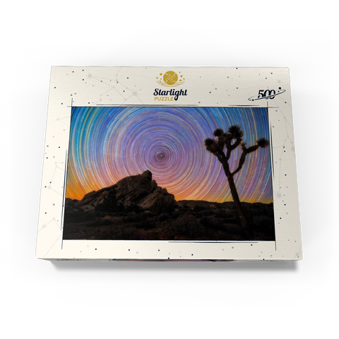 Joshua Tree Under Spiral Star Trails 500 Jigsaw Puzzle box view3