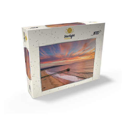 Manhattan Beach Pier Sunset Glow California 1000 Jigsaw Puzzle box view2