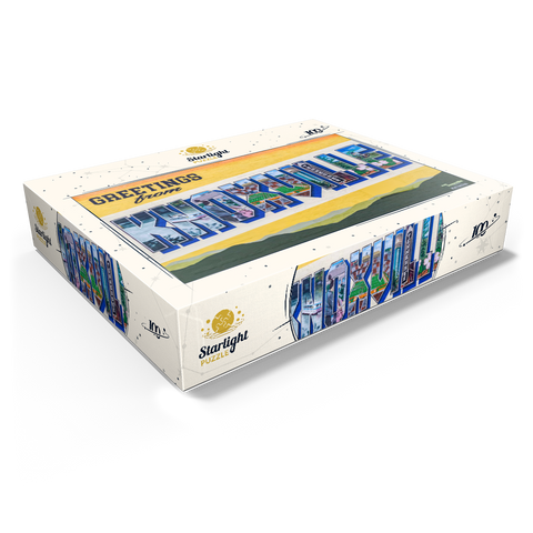 Greetings from Knoxville Tennessee Mural 100 Jigsaw Puzzle box view1