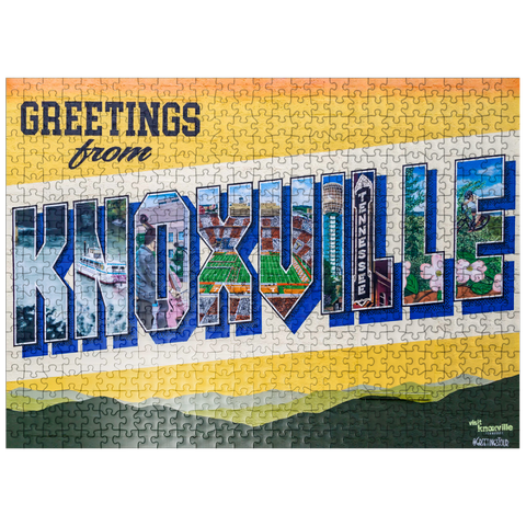 puzzleplate Greetings from Knoxville Tennessee Mural 500 Jigsaw Puzzle
