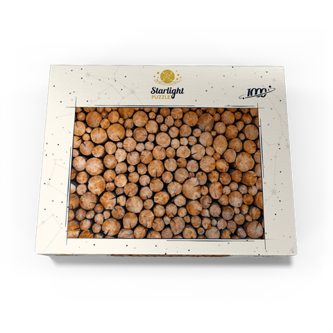 Stacked Firewood Logs with Natural Texture 1000 Jigsaw Puzzle box view3
