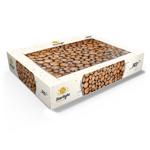 Stacked Firewood Logs with Natural Texture 500 Jigsaw Puzzle box view1
