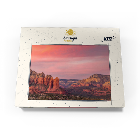 Sedona Red Rocks at Sunset Glow 1000 Jigsaw Puzzle box view3