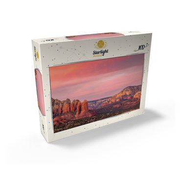 Sedona Red Rocks at Sunset Glow 100 Jigsaw Puzzle box view2