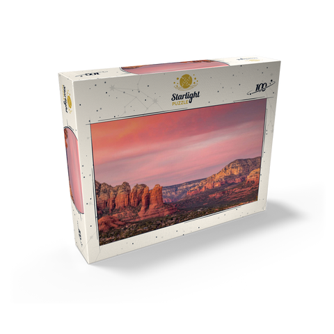 Sedona Red Rocks at Sunset Glow 100 Jigsaw Puzzle box view2