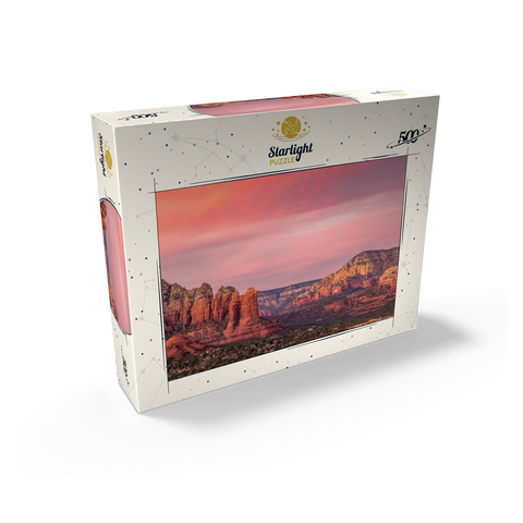 Sedona Red Rocks at Sunset Glow 500 Jigsaw Puzzle box view2