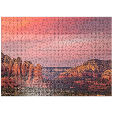 puzzleplate Sedona Red Rocks at Sunset Glow 500 Jigsaw Puzzle