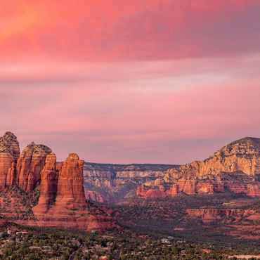 Sedona Red Rocks at Sunset Glow 500 Jigsaw Puzzle 3D Modell