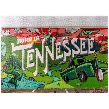 puzzleplate Born in Tennessee Street Art Wall Mural 1000 Jigsaw Puzzle