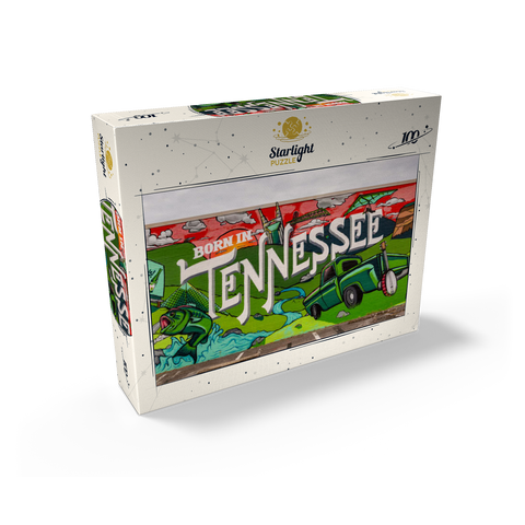 Born in Tennessee Street Art Wall Mural 100 Jigsaw Puzzle box view2