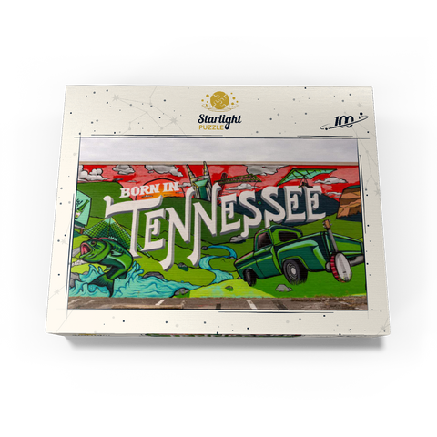 Born in Tennessee Street Art Wall Mural 100 Jigsaw Puzzle box view3