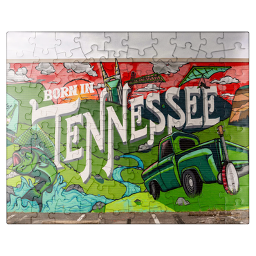 puzzleplate Born in Tennessee Street Art Wall Mural 100 Jigsaw Puzzle