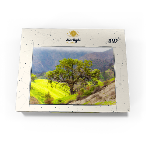 California Oak Tree in Spring Green Hills 1000 Jigsaw Puzzle box view3