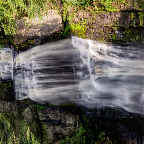 Bushkill Falls Pennsylvania - Cascading Forest Waterfall 500 Jigsaw Puzzle 3D Modell