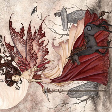 The Red Queen Fairy - Amy Brown 1000 Jigsaw Puzzle 3D Modell