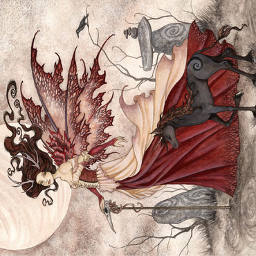 The Red Queen Fairy - Amy Brown 100 Jigsaw Puzzle 3D Modell