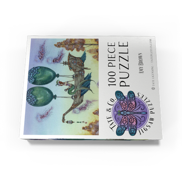 Dreaming On Aquamarine Tides Mermaid - Amy Brown 100 Jigsaw Puzzle box view3