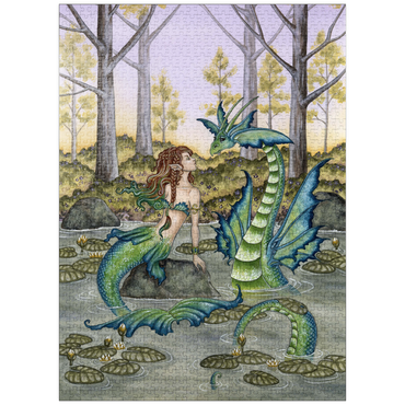 puzzleplate Lazy Afternoon Mermaid - Amy Brown 1000 Jigsaw Puzzle