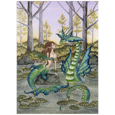 puzzleplate Lazy Afternoon Mermaid - Amy Brown 1000 Jigsaw Puzzle