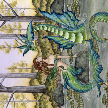 Lazy Afternoon Mermaid - Amy Brown 1000 Jigsaw Puzzle 3D Modell