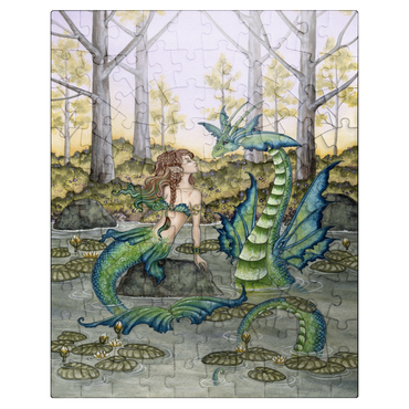 puzzleplate Lazy Afternoon Mermaid - Amy Brown 100 Jigsaw Puzzle