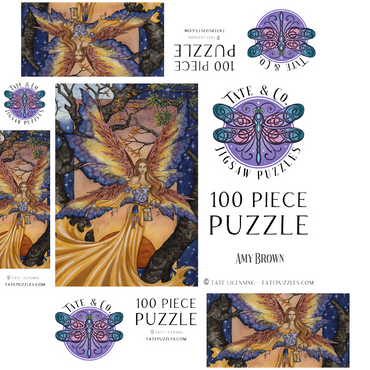 Tempus Fugit Fairy - Amy Brown 100 Jigsaw Puzzle box 3D Modell