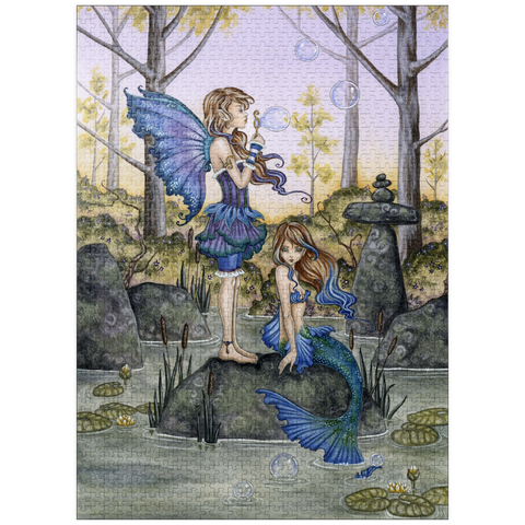 puzzleplate Cousins Fairy & Mermaid - Amy Brown 1000 Jigsaw Puzzle