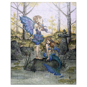 puzzleplate Cousins Fairy & Mermaid - Amy Brown 100 Jigsaw Puzzle