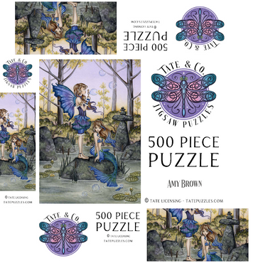 Cousins Fairy & Mermaid - Amy Brown 500 Jigsaw Puzzle box 3D Modell