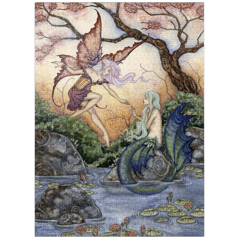 puzzleplate The Introduction Fairy & Mermaid - - Amy Brown 1000 Jigsaw Puzzle