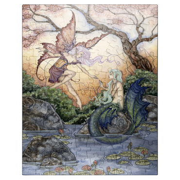puzzleplate The Introduction Fairy & Mermaid - Amy Brown 100 Jigsaw Puzzle