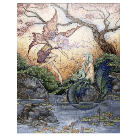 puzzleplate The Introduction Fairy & Mermaid - Amy Brown 100 Jigsaw Puzzle