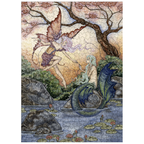 puzzleplate The Introduction Fairy & Mermaid - - Amy Brown 500 Jigsaw Puzzle