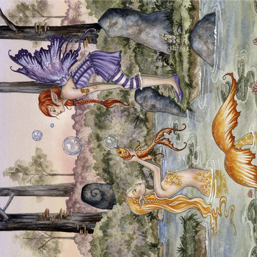 The Wishing Fish Mermaid - Amy Brown 1000 Jigsaw Puzzle 3D Modell