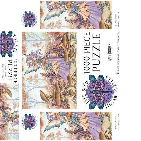 Mushroom Folk Fairy - Amy Brown 1000 Jigsaw Puzzle box 3D Modell