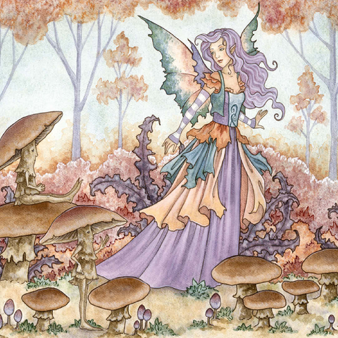 Mushroom Folk Fairy - Amy Brown 100 Jigsaw Puzzle 3D Modell